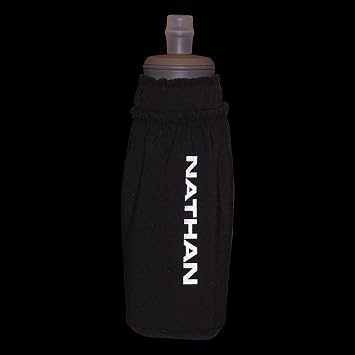 Nathan - Pinnacle 14oz Soft Flask Black/Reflective Silver OSFM