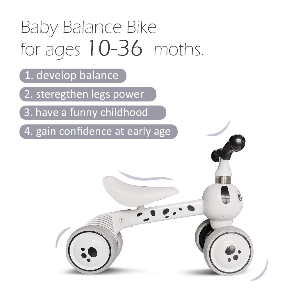 XIAPIA Draisienne Bebe 1 an, Velo Enfant 12-24 Mois,Tricycle à 3 Roues sans Pédales,Exterieur,Sûr et Pratique, Poids léger,Le Choix idéal pour Les Cadeaux de Noël destinés aux garçons et aux Filles