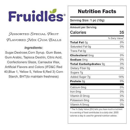 Miniatura 2 de Surtido de bolas de goma de mascar con sabor a frutas golosinas de bufé de caramelo recambios de tamaño de máquina certificado Kosher Parve 1