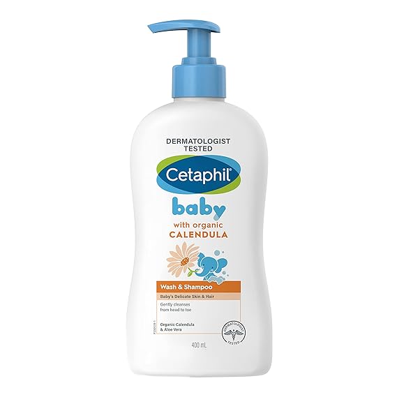 Cetaphil Baby Wash & Shampoo with Organic Calendula,Tear