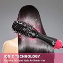 KGBAD Hot Air Brush One Step Hair Dryer & Styler | Hair Dryer Brush Electric Volumizer Hair Straightening Hair and Styler styling Surface Hot Air Blow Brush gallery image