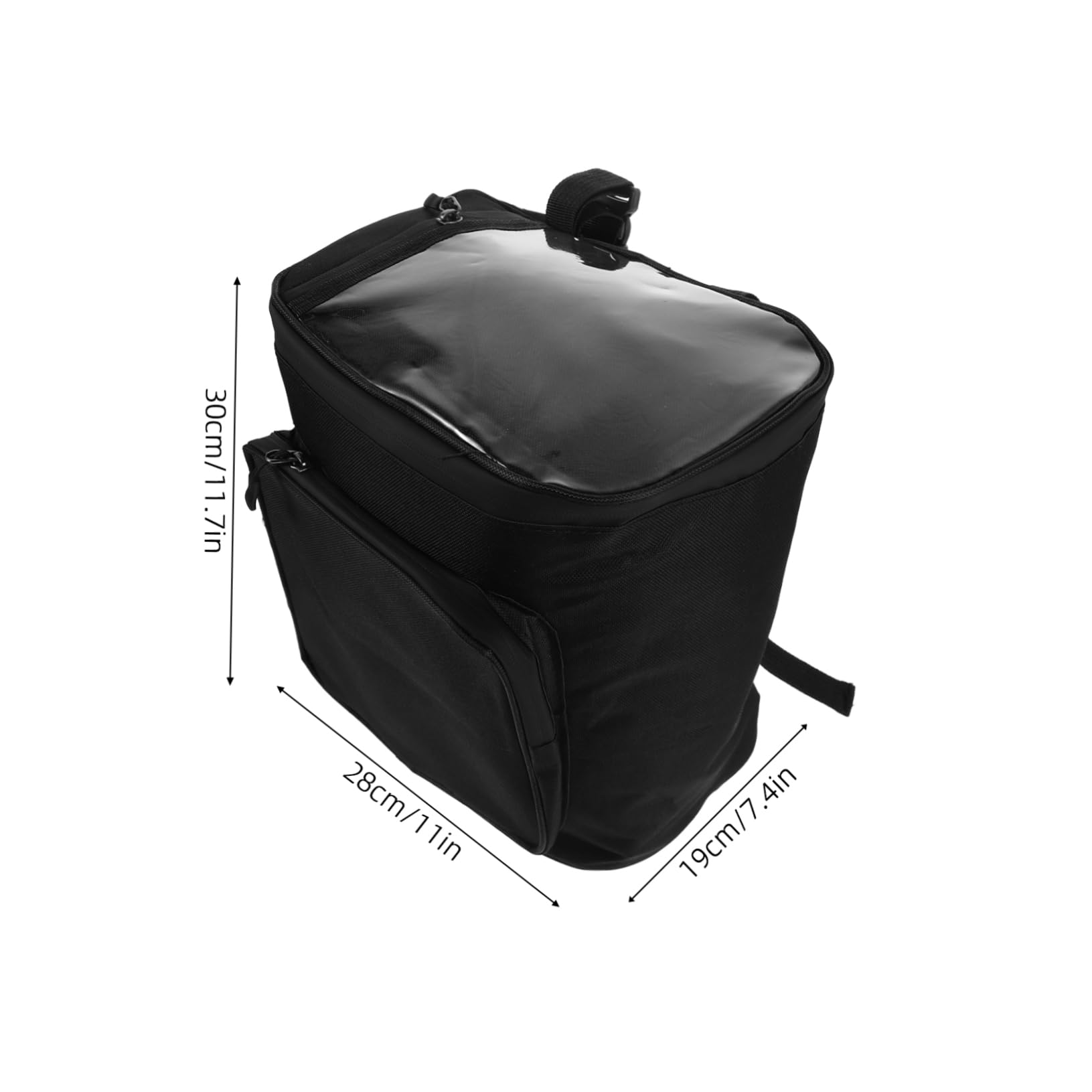 Borsa da Manubrio per Bici Elettrica 17l Oxford 600d | Nera, Tasca Frontale ad Accesso Rapido, Fissaggio Sicuro, Compatibilità per Riding
