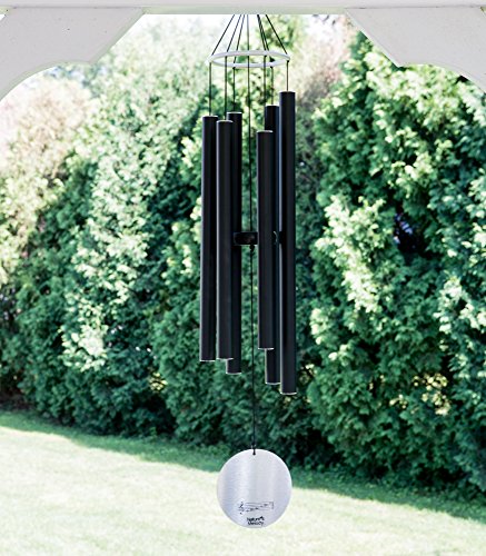Nature’s Melody Aureole Tunes Wind Chimes – Outdoor Windchime With 6 Tubes Tuned To C Pentatonic Scale, 100% Rustproof Aluminum, Powder Finish & S Hook Hanger For Sympathy, Memorial Gift Or Zen Garden #TOP4