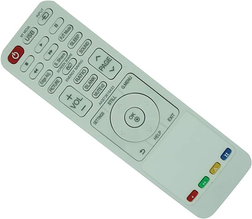 HCDZ Replacement Remote Control for LG ProBeam HF80JG Superior Portable Projector