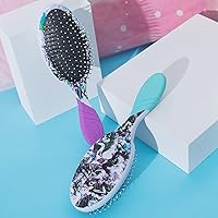 Vista 5 de Wet Brush-Pro: Cepillo desenredante profesional para el cabello, de fácil agarre, edición limitada Art, color morado artístico/multicolor