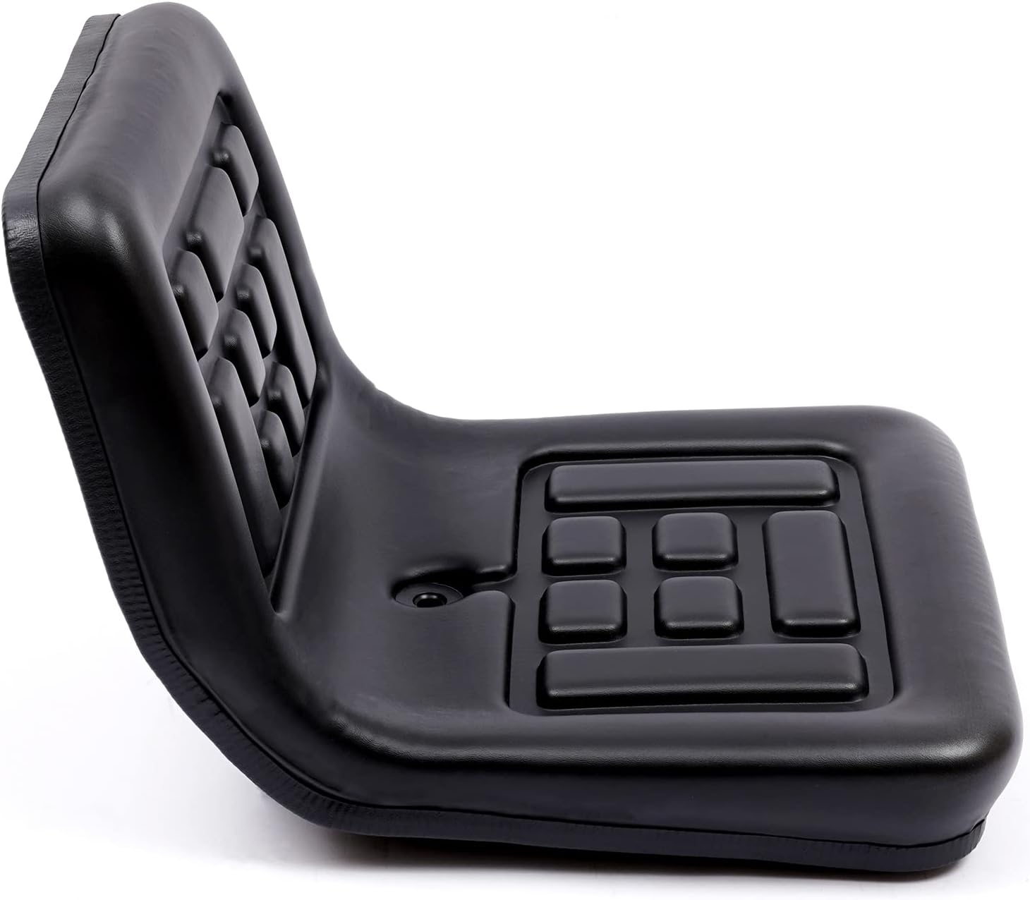 Waterproof Tractor Seat with Drainage Holes and Adjustable Design - Universal Replacement Seat for Riding Lawn Mower, Forklift, Go Kart (14.17x13.78x11.81 in)