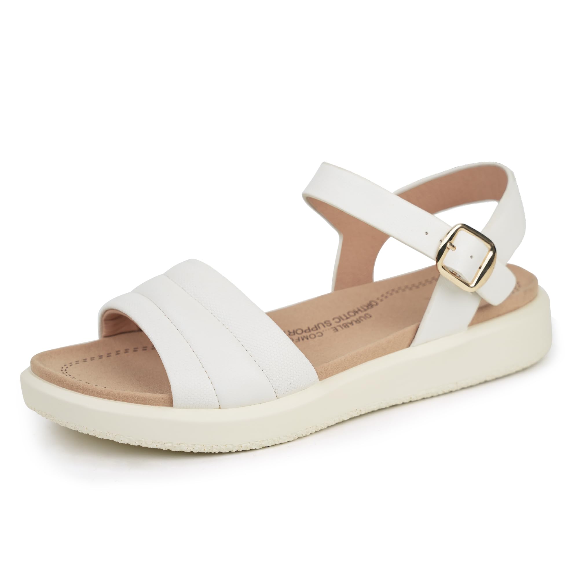 ORTOREX Women's Arch Support Orthopedic Walking Sandals - Comfortable Sandals