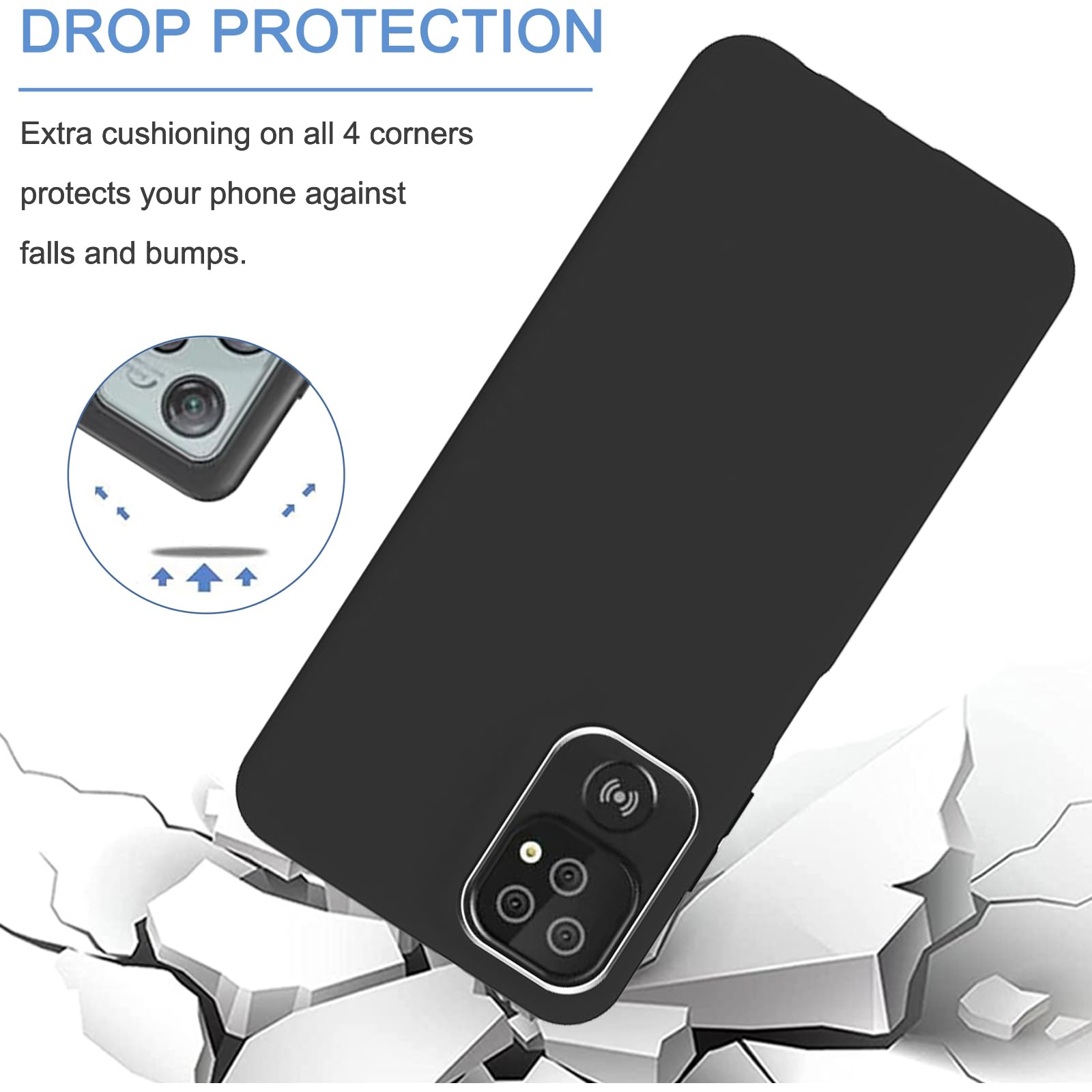 Carinacoco Case For TCL 505 With 3 Tepered Glass Screen Protector - View #9