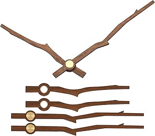 PATIKIL Replacement Clock Hands Kit, 3 Set Wooden Clock Mechanism Movement Wall Clock Hands Parts Replacement for 10 Inch Wall Clock Repair DIY Home Art Decor, G1