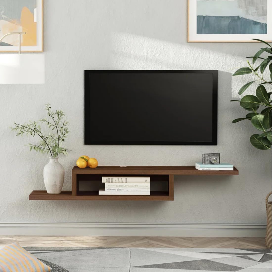 Wall Mounted TV Stand, 36" Media Console Stand, Modern Floating TV Shelf for Living Room Bedroom