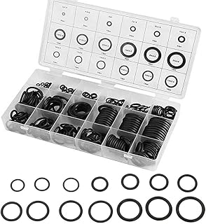 279 Pcs O-Ring Assortment Kit Set, 18 Sizes Rubber Gaskets Seal Assortment Kit, Washer Sealing Pack for Professional Plumbing, Mechanic, Repairs, Automotive,Air or Gas Connections