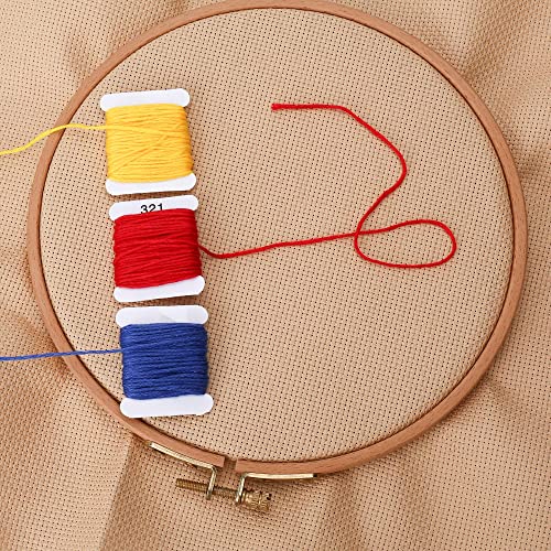 Image of Aida Cloth 14 Count Cross Stitch Fabric,19x28inch (14CT, Khaki)