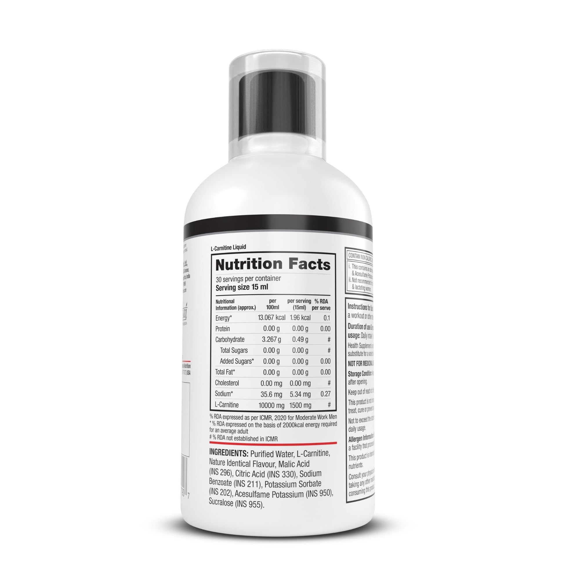 Labrada L-Carnitine 450 Ml |1500 Mg Liquid Amino Acid With 0 G Sugar :  Amazon.in: Health & Personal Care