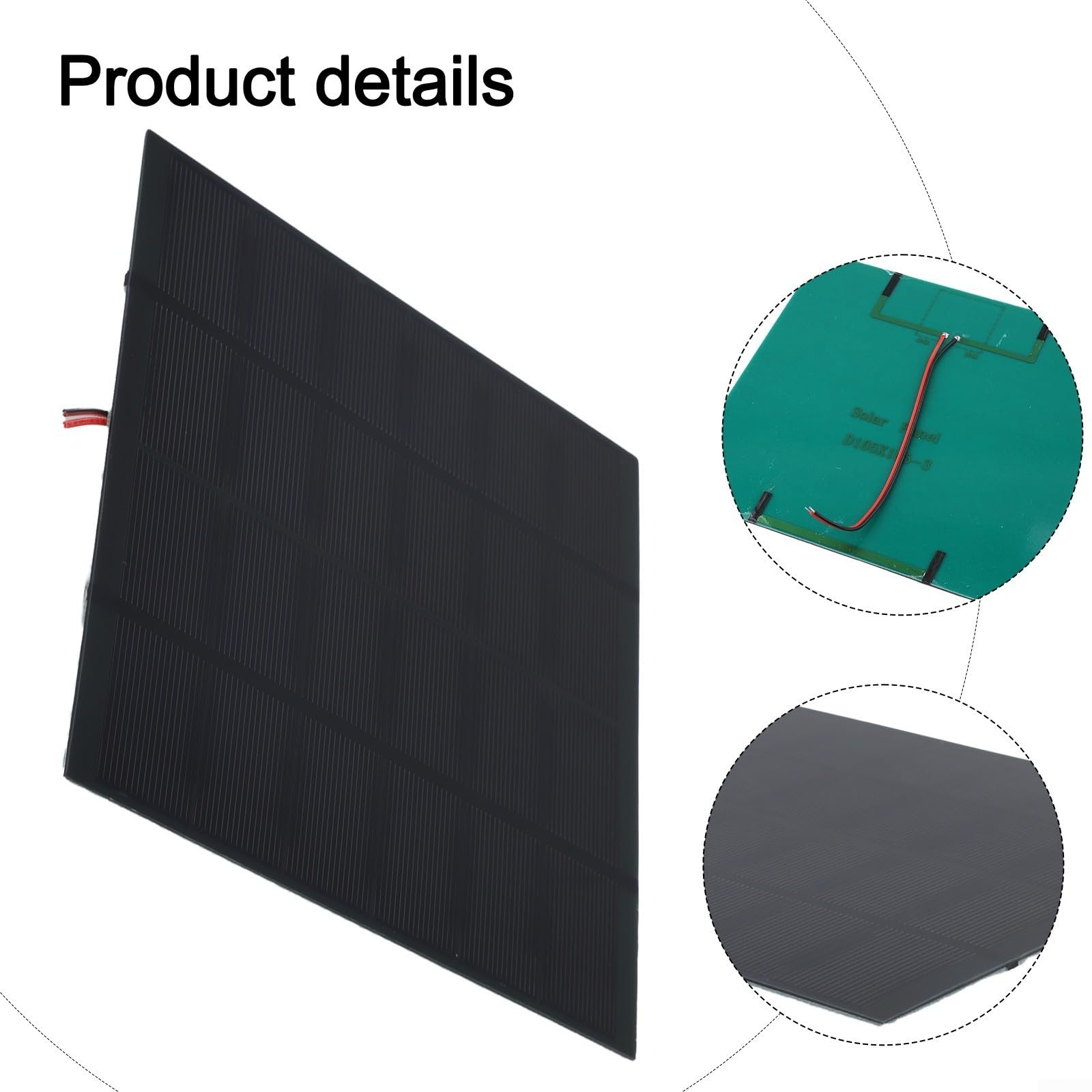 10W 6V Monocrystalline Solar Panel for Outdoor Use — Portable Small Solar Charging Panel with Electronic Wire, Suitable for Low-Power Devices, DIY Solar — view 7