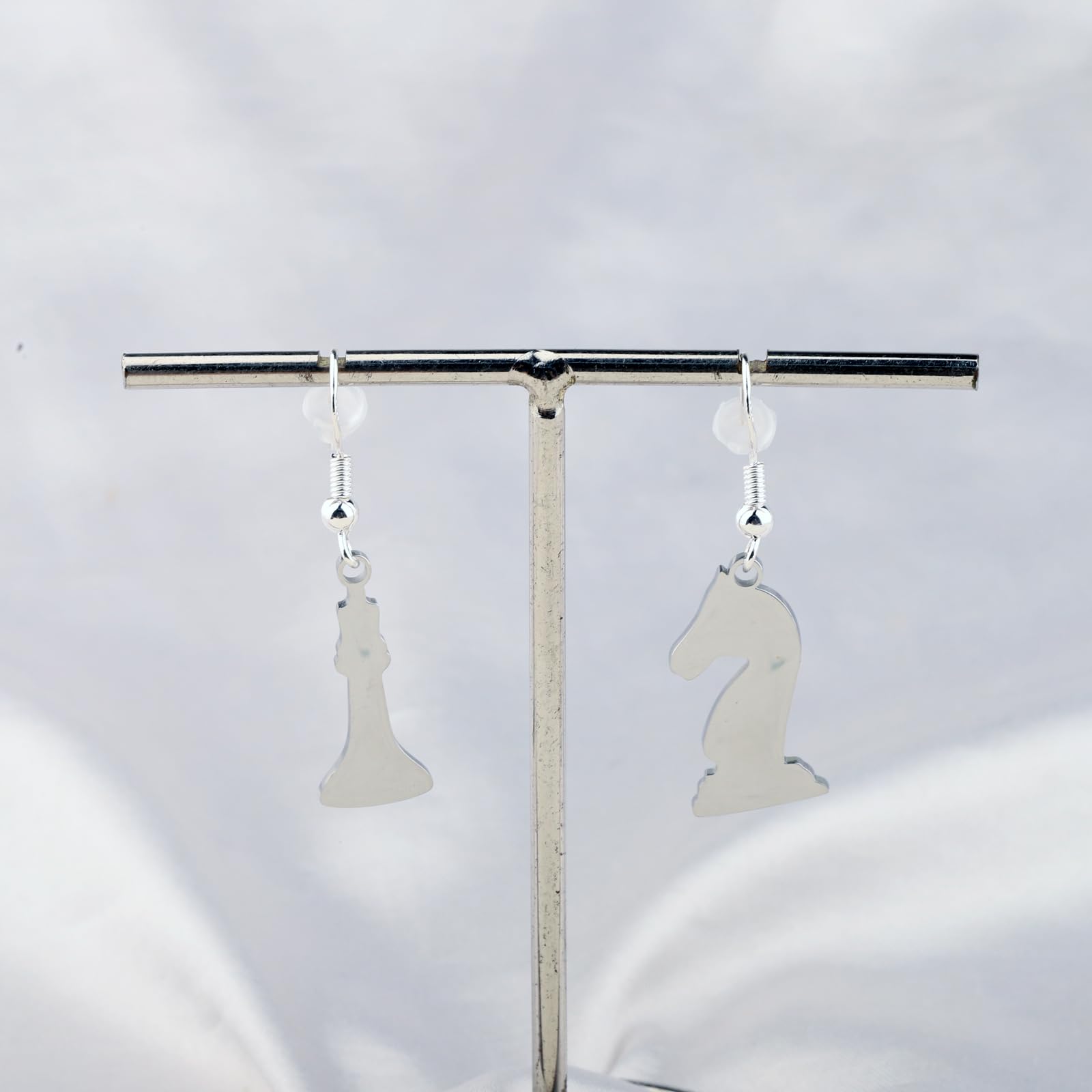 CYTING Chess Game Lover Gift Chess Stainless Steel Earrings Board Game Gift Chess Player Inspired jewelry