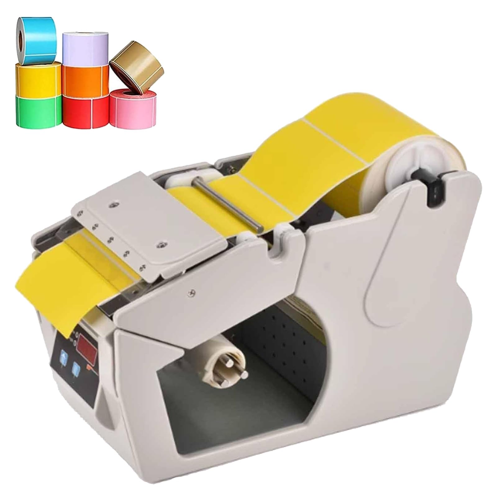 Dispensador de Etiquetas Automático, Máquina Comercial para Separar Pegatinas con Pantalla Digital, Máquina Despegadora de Etiquetas con Contador 0-9999, Ancho de Etiquetas 5-100/130/180 mm ( X)
