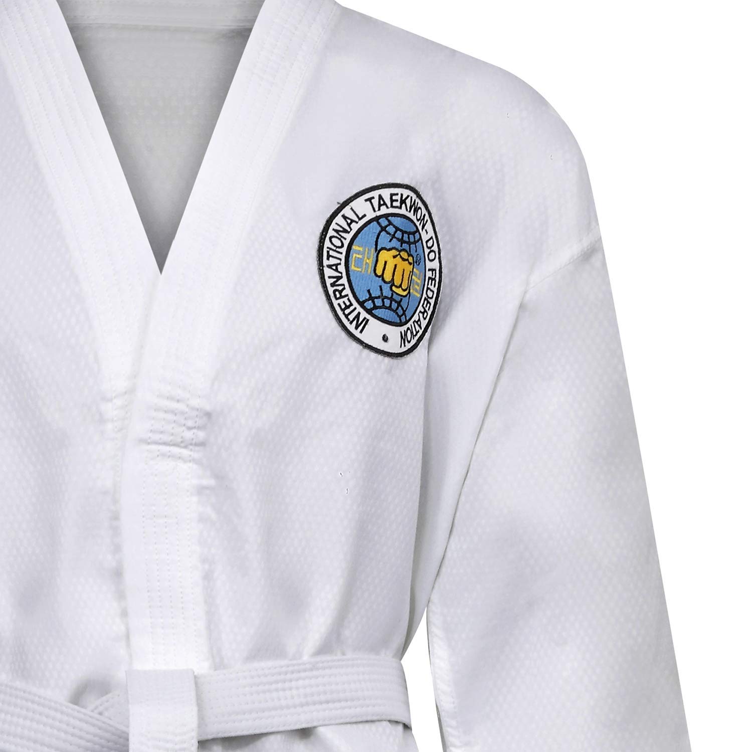 Playwell Elite Ultra Licht Itf Taekwondo Student Performance Kämpfer Anzug - Weiß, 170cm