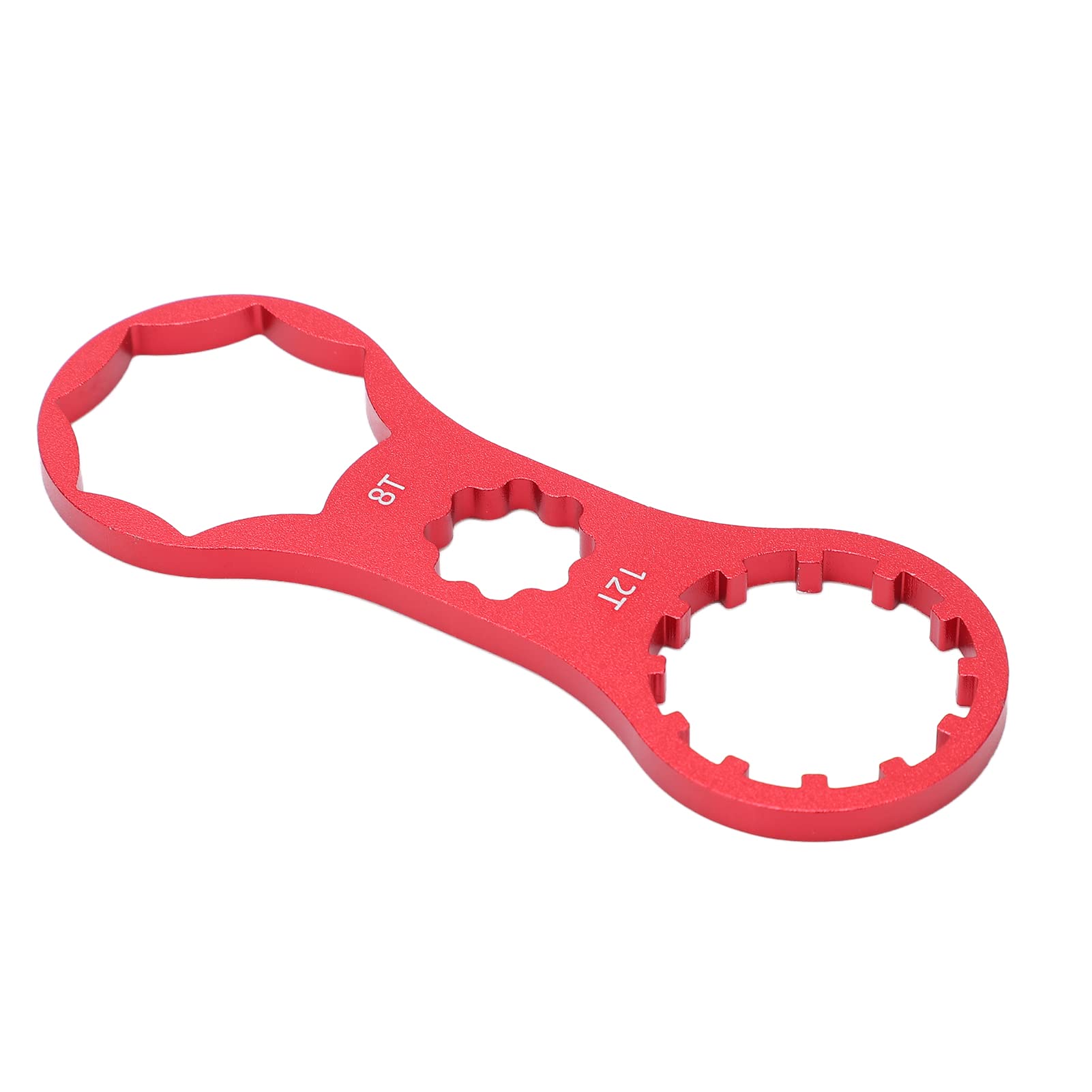 Jelquix Bike Front Fork Spanner, Aluminum Alloy Lightweight Crank Cover Wrench, Matte Polished Front Fork Wrench, Ideal for Suntour XCR XCT XCM