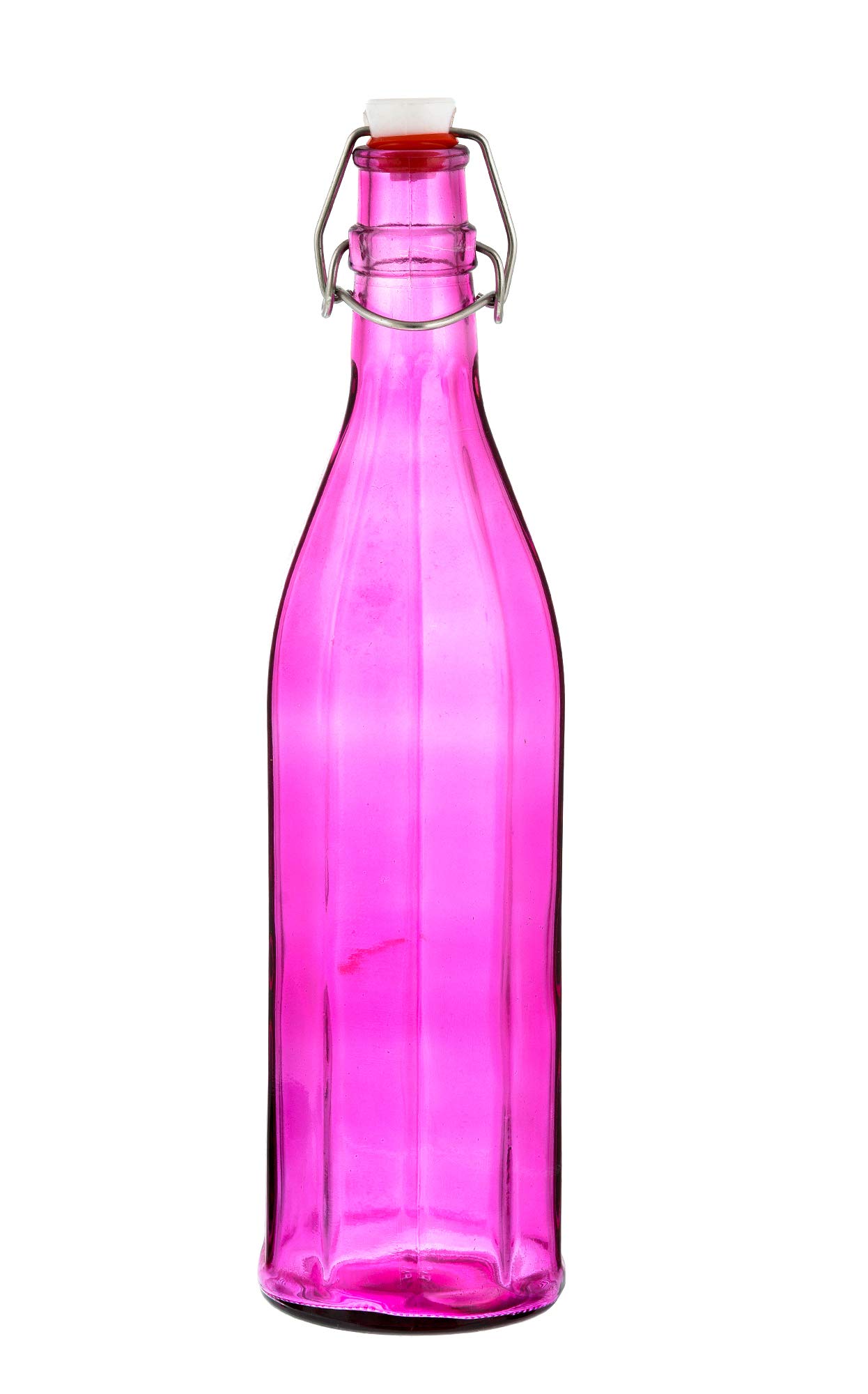 Machak Colhexa Glass Bottles With Cork 1litre, Kitchen Decoration (Purple, 1)