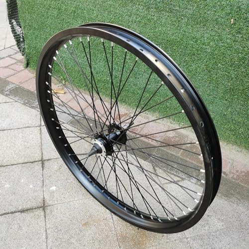Image of 20 inch /26 inch x 1.85 inch Heavy Duty Bike Rim Wheel Set, 12 Gauge 48 Spokes Wheelset, Double Wall Aluminum Alloy Bicycle Wheels Rims (Front & Rear) Disc Brake