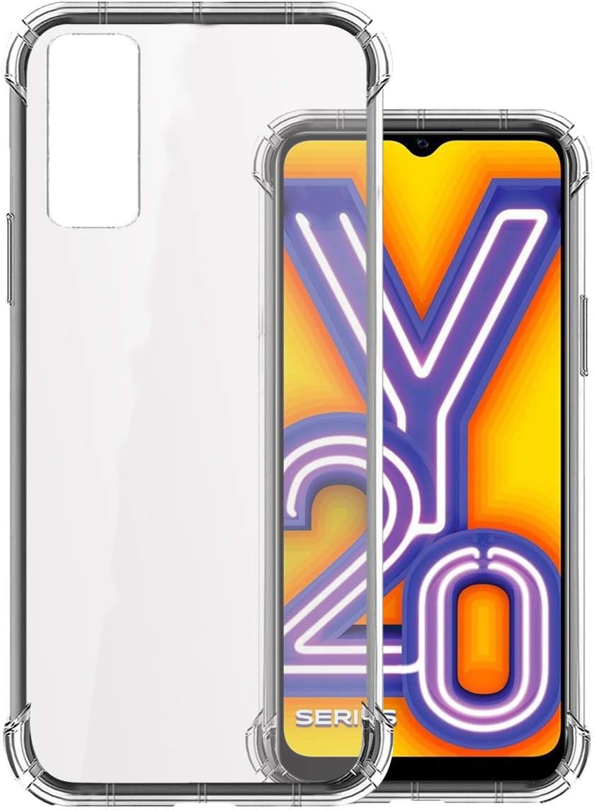 GenericBack Cover For Vivo Y20 ( Silicone|Transparent )