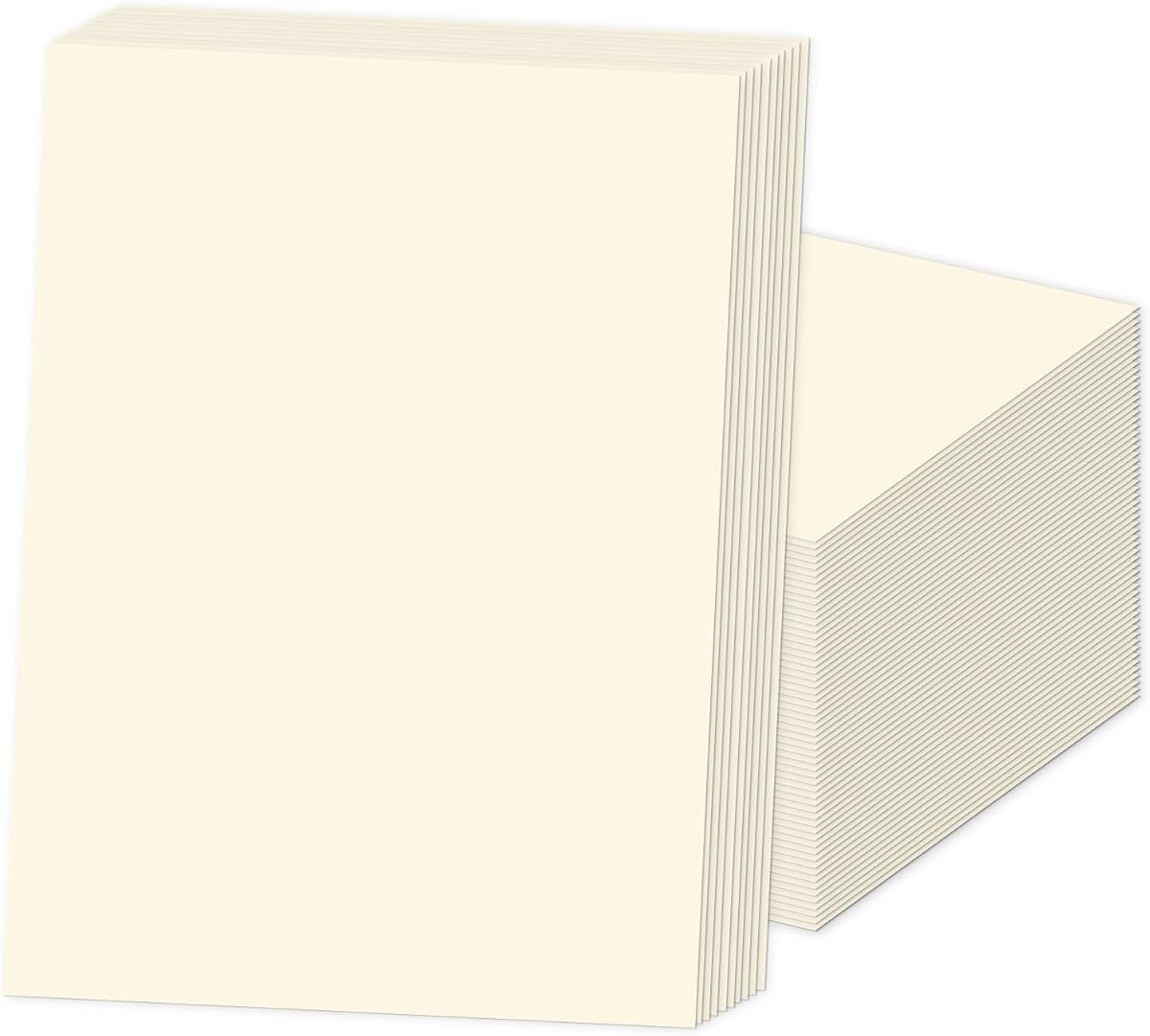 Ivory Cardstock 8.5 x 11, Cream Card Stock 80lb 100 Sheets | GIGYES Off White Card Stock Printer Paper, Certificate, Wedding Invitations, Menus, DIY Card