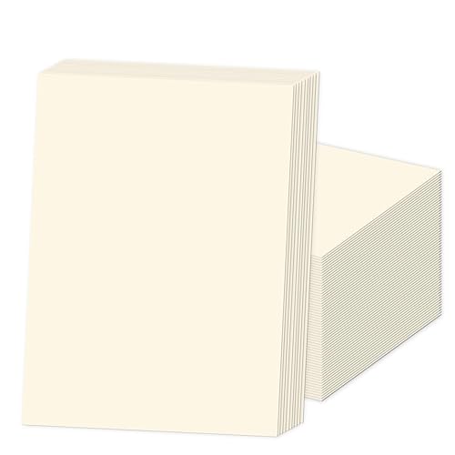 Ivory Cardstock 8.5 x 11, Cream Cardstock 80lb 100 Sheets,