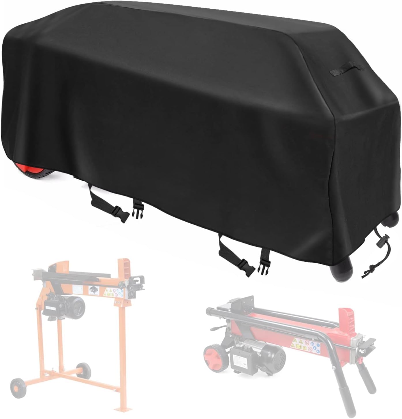 Log Splitter Cover Waterproof Heavy Duty 55L×16W×19H in Suitable for 5 to7 ton Position Log Splitter All Weather-Black — image 1