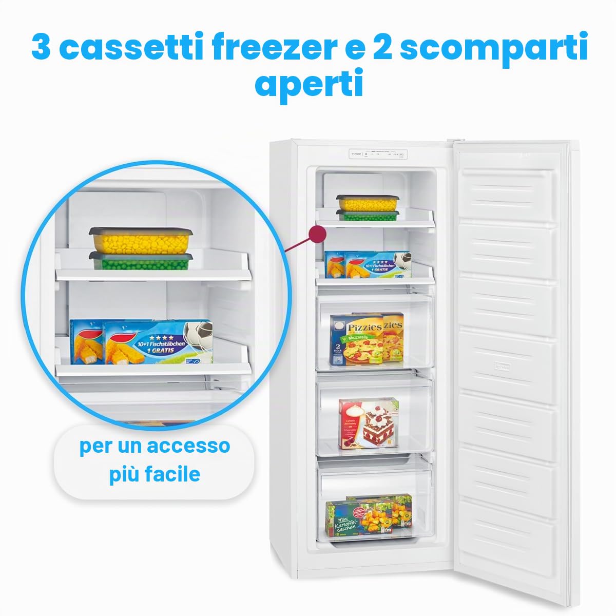 Congelatore 161L Bianco Bomann GS7343-Bianco