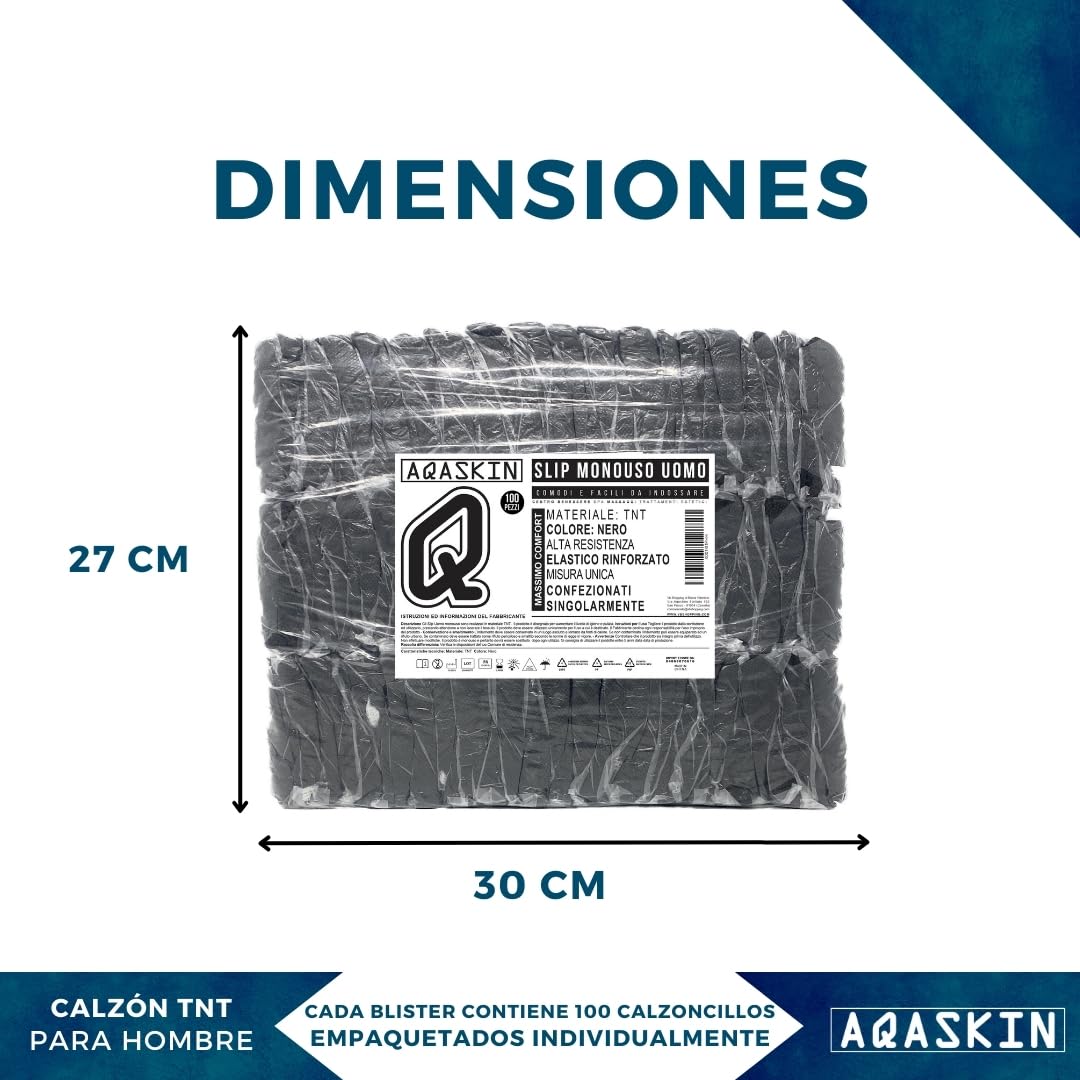 Calzoncillos Desechables Profesionales para hombres, SPA, esteticos, Calzoncillos Desechables Masculinos para Centro de Bienestar, Masaje, (100 piezas)