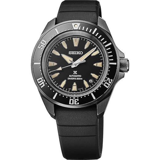 SEIKO Relógio masculino SRPL15 Prospex, Preto