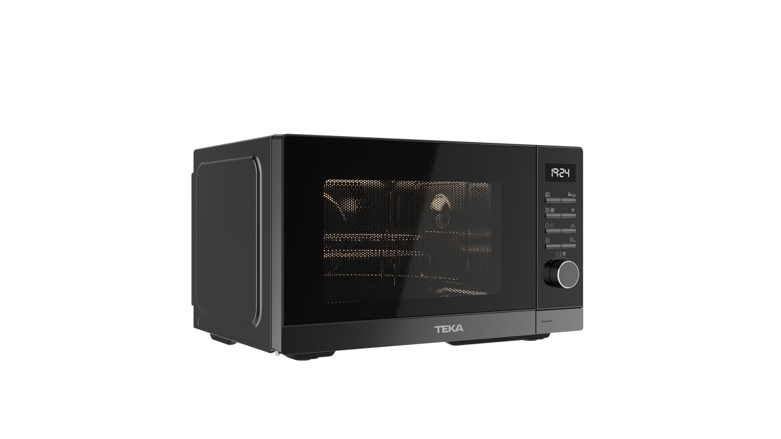 TEKA Microondas de Libre Instalación con Grill y AirFry, Capacidad 23L, 6 Niveles de Potencia, 900W, Interior de Acero Inoxidable, Modelo HMWE FS23 GC BK