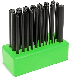 SWANLAKE 28PCS Transfer Punch Set, 3/32" - 1/2", Heat Treated Alloy Steel