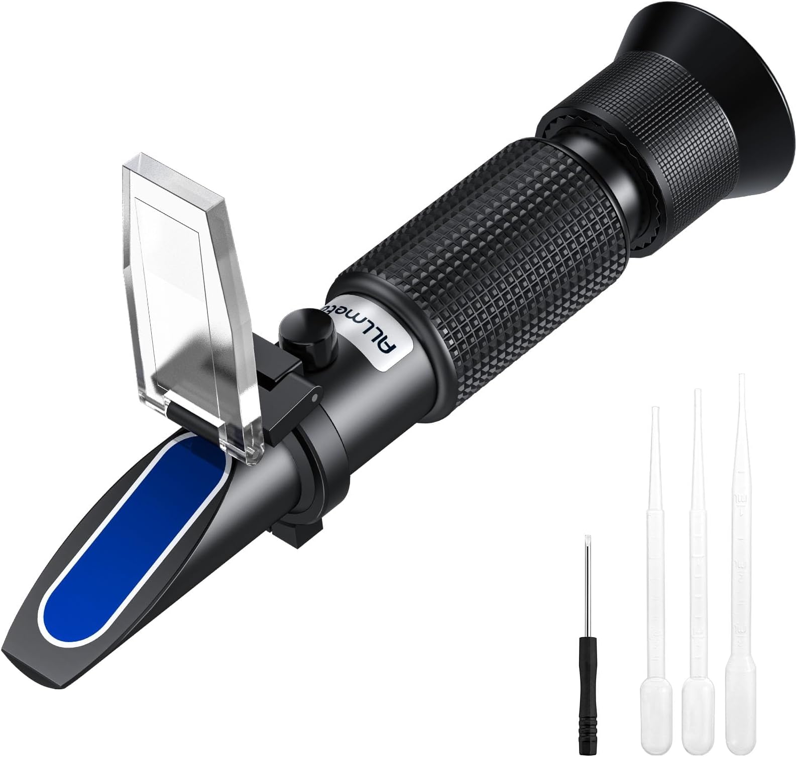 Grape Wine Refractometer Dual Scale 0-40% Brix,0-25% Alcohol,for Measuring Sugar Content and Predicting Alcohol Degree in Winemaking and Brewing
