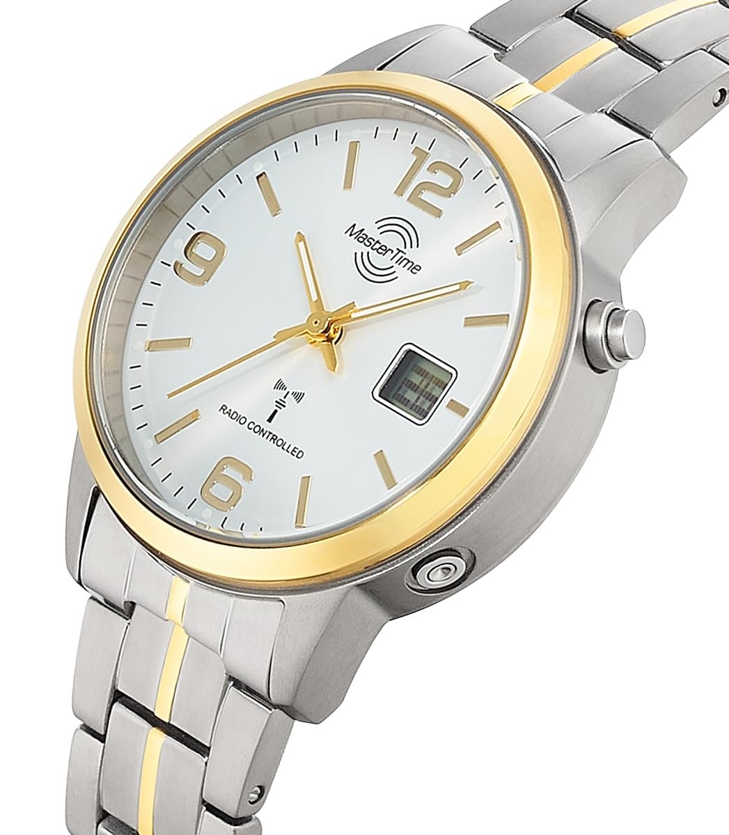Master Time Funk Quarz Damen Uhr Analog-Digital mit Titan Armband MTLT-10900-42M