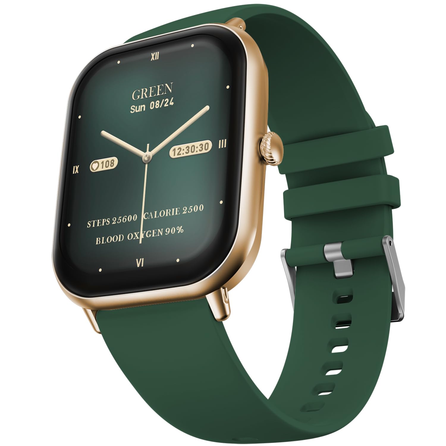 Fire-Boltt Newly Launched Ninja Call Pro Max Flair Smart Watch 2.01 inch Display, Bluetooth Calling, 120+ Sports Modes, Health Suite, Voice Assistance (Forest Green)-picture-19