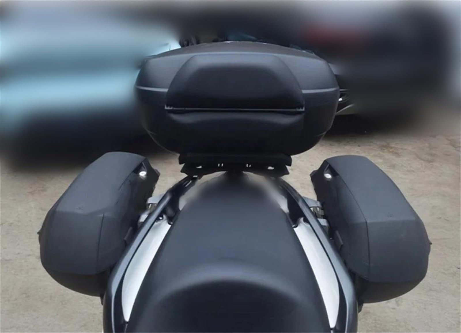 Motorrad Heckgepäckträger Edelstahl - Abnehmbar Für Zontes 310M 350D 368M Topcase Halterung