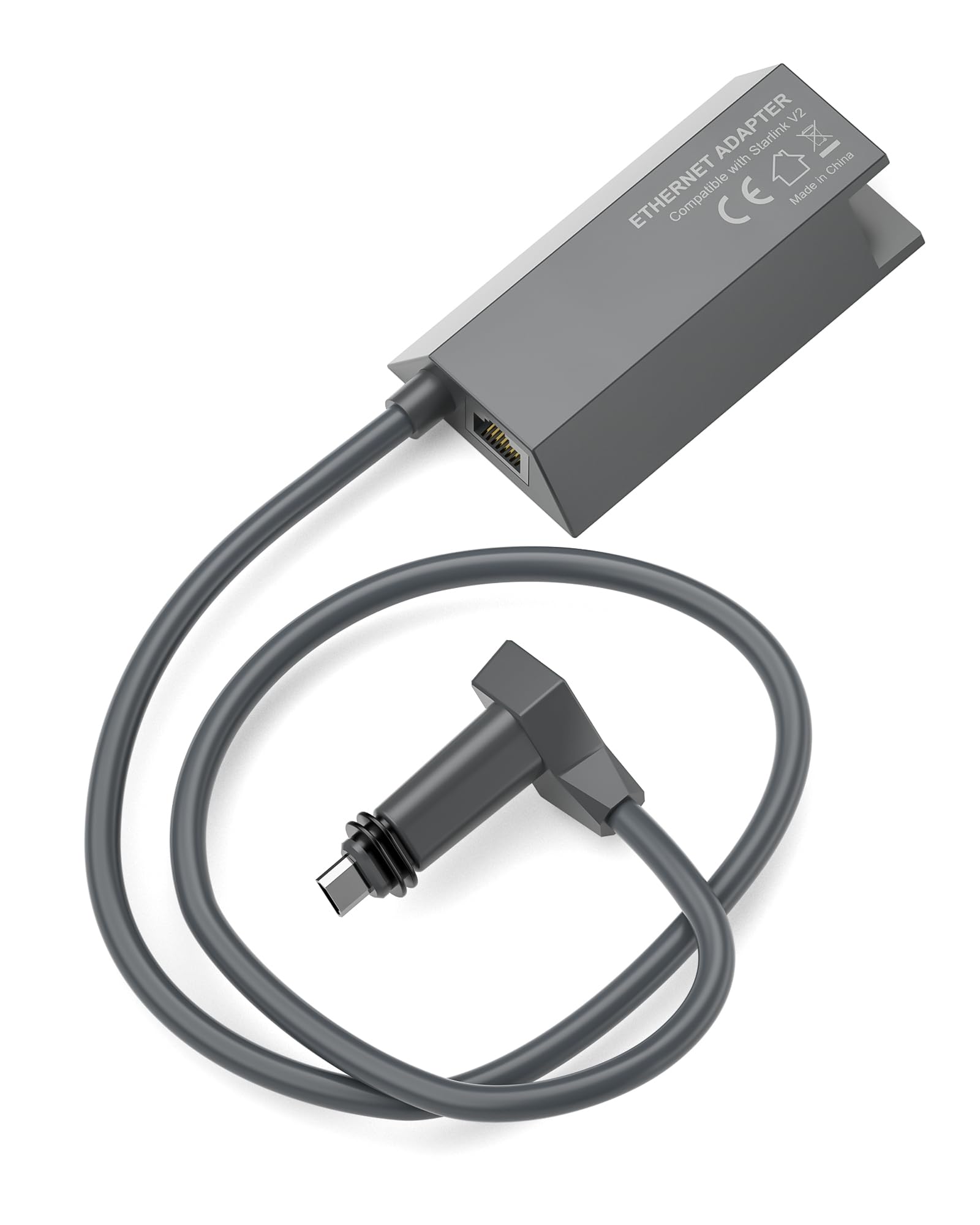 Adaptateur Ethernet Star Link pour Norme actionnée Gen 2, Adaptateur Ethernet Gen 2 pour réseau Externe Filaire, Connexion Rapide et Stable, Prend en Charge des Vitesses allant jusqu'à 1 Gbit