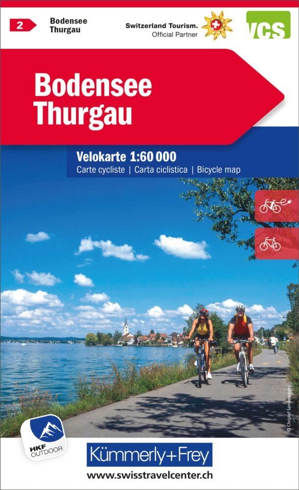 Lake Constance / Thurgau 2 k&f (r) cycle map wp GPS (Bicycle maps)