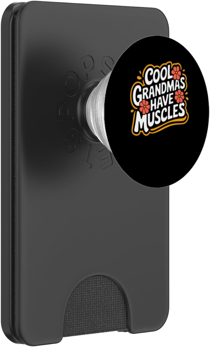 Cool Grandmas Have Muscles, Gym Fitness Grandmother PopSockets PopWallet for MagSafe