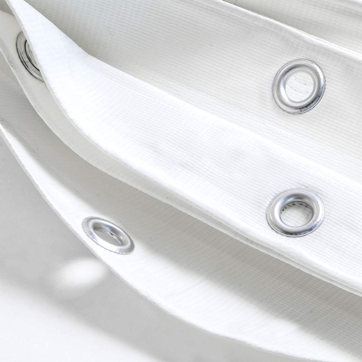 Telo PVC ULTRA 260gr occhiellato copertura impermeabile esterni Bianco 2,5X4m STI