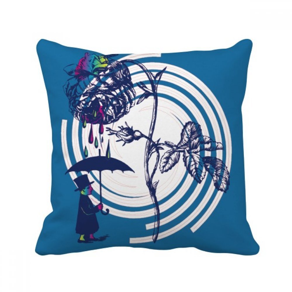 Coussin de canapé aux motifs de plantes roses pour créer un salon cocooning chaleureux