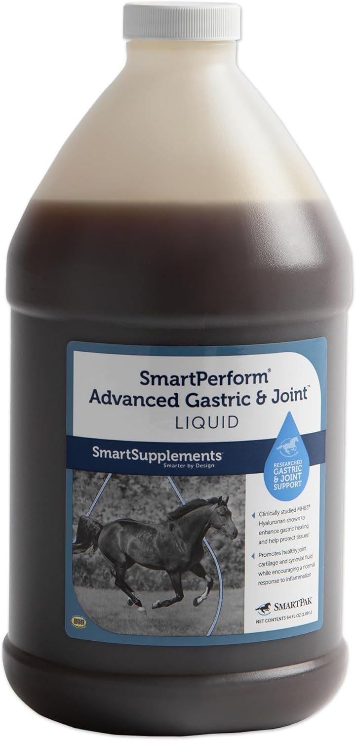 SmartPerform Advanced Gastric and Joint Liquid | Joint Supplement for Horses | Liquid Formula | Provides Additional Gastric Support | 64 oz