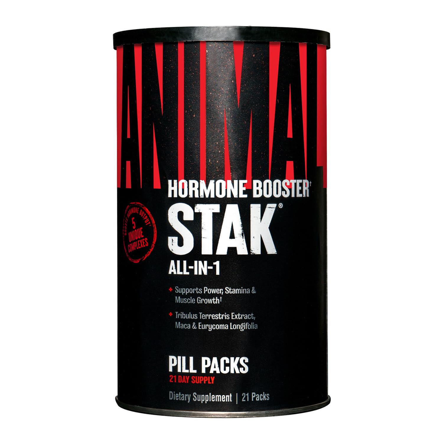 ANIMAL Stak – Supplement für Muskelaufbau, Kraft & Performance – Kapseln mit Aminosäuren, Vitaminen & Mineralstoffen – Sportnahrung für Fitness & Bodybuilding, 21 Packs
