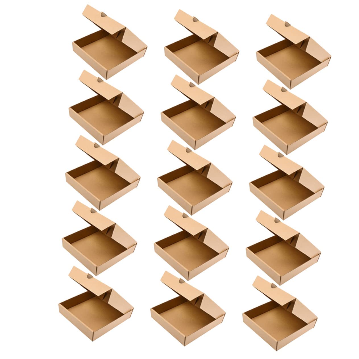 DECHOUS 15 Scatole Per Pizza in Carta Ondulata Scatole Per Pizza Da Asporto Forniture Per Ristoranti Facili Da Decorare Adatte Per Alimenti