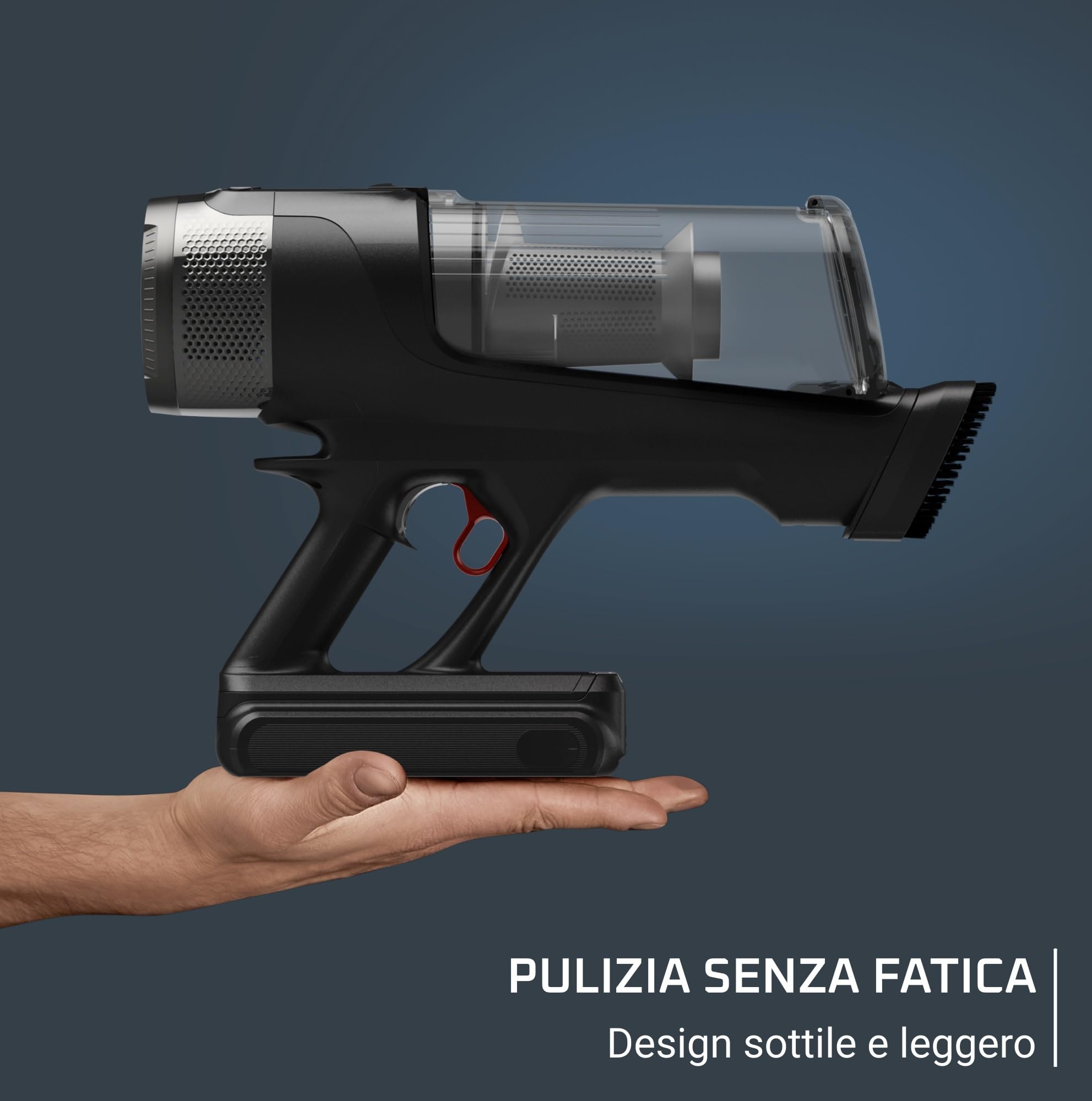 Rowenta X-Force Flex 12.60 Neo Complete, Aspirapolvere Senza Fili Potente con Due Spazzole per Pavimenti e Tappeti, Display, Autonomia Fino a 60 Minuti, 150 AirWatt, RH9L55