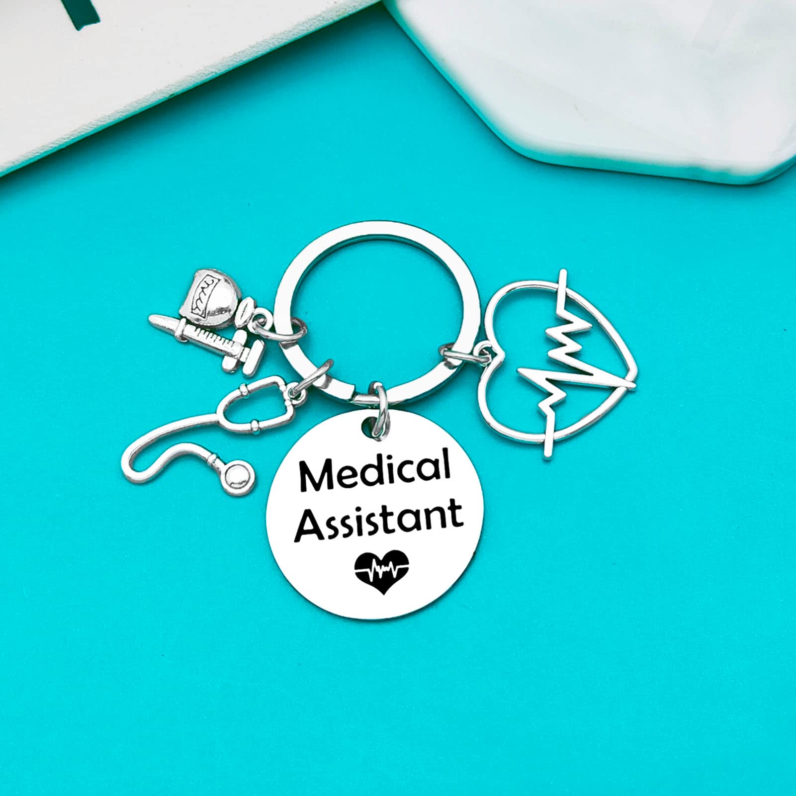 Xiahuyu Medical Assistant Gifts Medical Assistant Keychain MA Medical Assistant Graduation Gifts MA Student Gift Medical Assistant Appreciation Christmas Birthday Gift