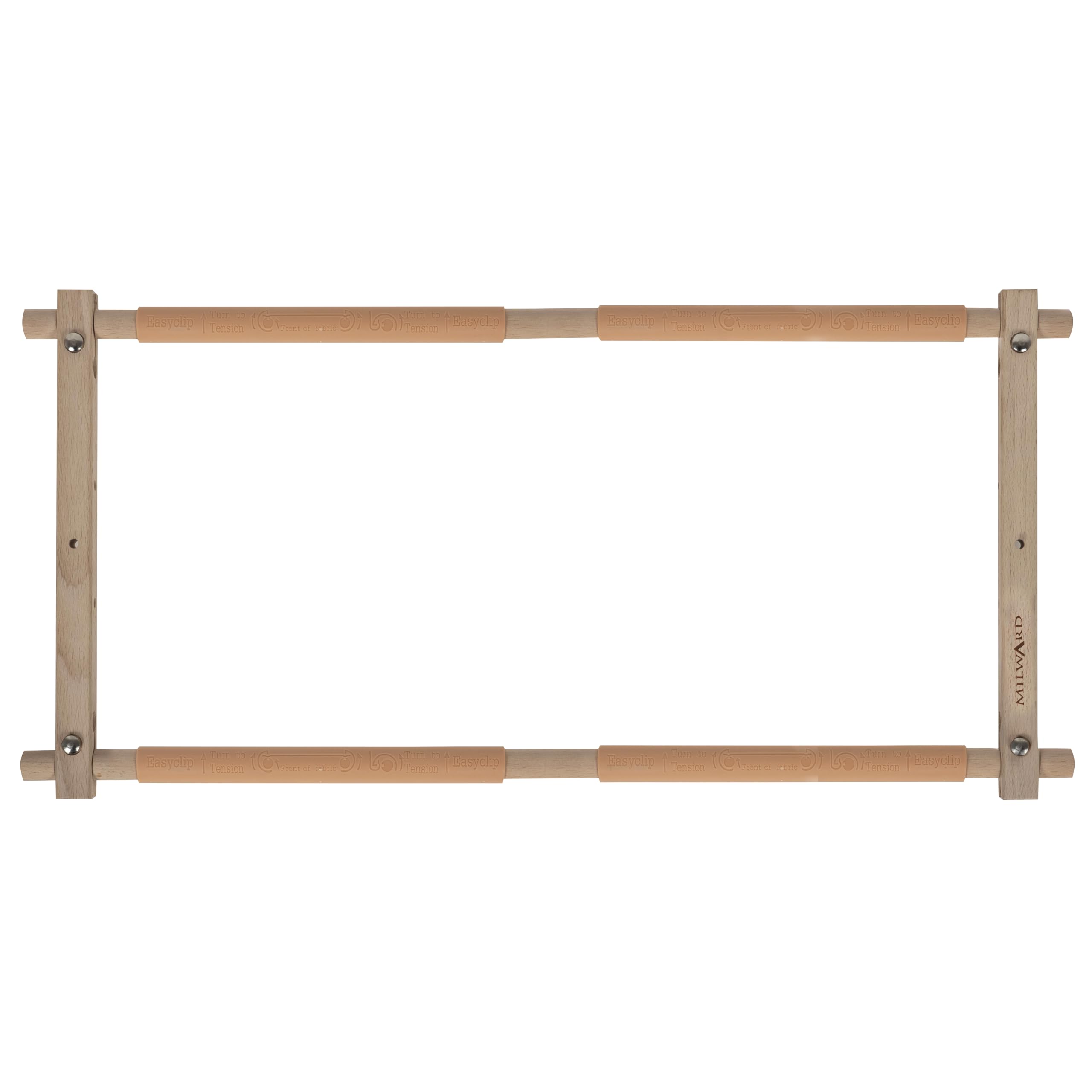 Milward Beech Wood Rotating Tapestry Frame – 61 X 30.5Cm (24 X 12”) Clip On Scroll Frame For Embroidery, Cross Stitch, Needlework, Quilting –