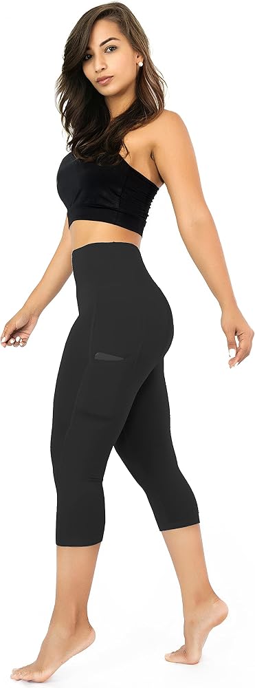 Amazon.com: Leggings MB para mujer con bolsillos, capris y pantalones  cortos de motorista, extra suaves XS - 3XL, negro (Capri Black), : Ropa,  Zapatos y Joyería
