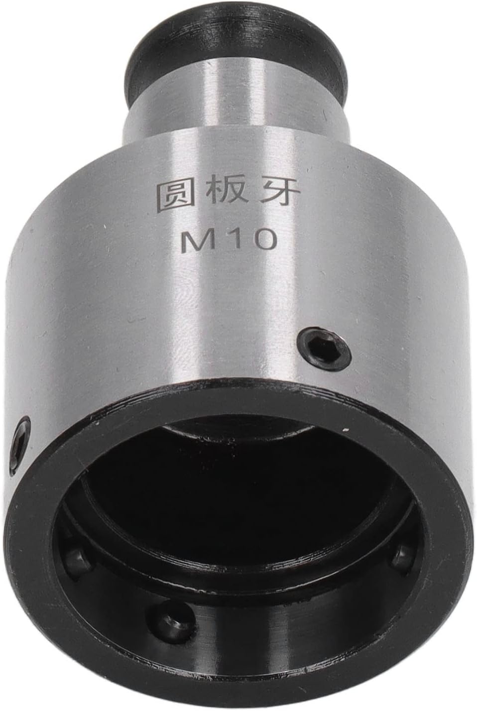 Round Die Chuck for Thread Tapping, Carbon Steel Thread Die Collet with Blackening Finish, High Hardness Round Die Tapping Chuck for Drilling and Milling Machines